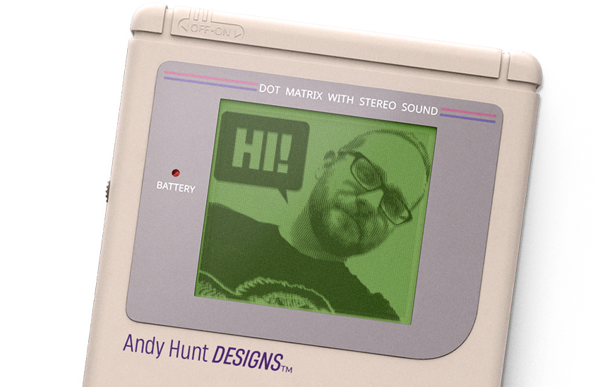 An very respectable and not at all nerdy image of Andy Hunt.