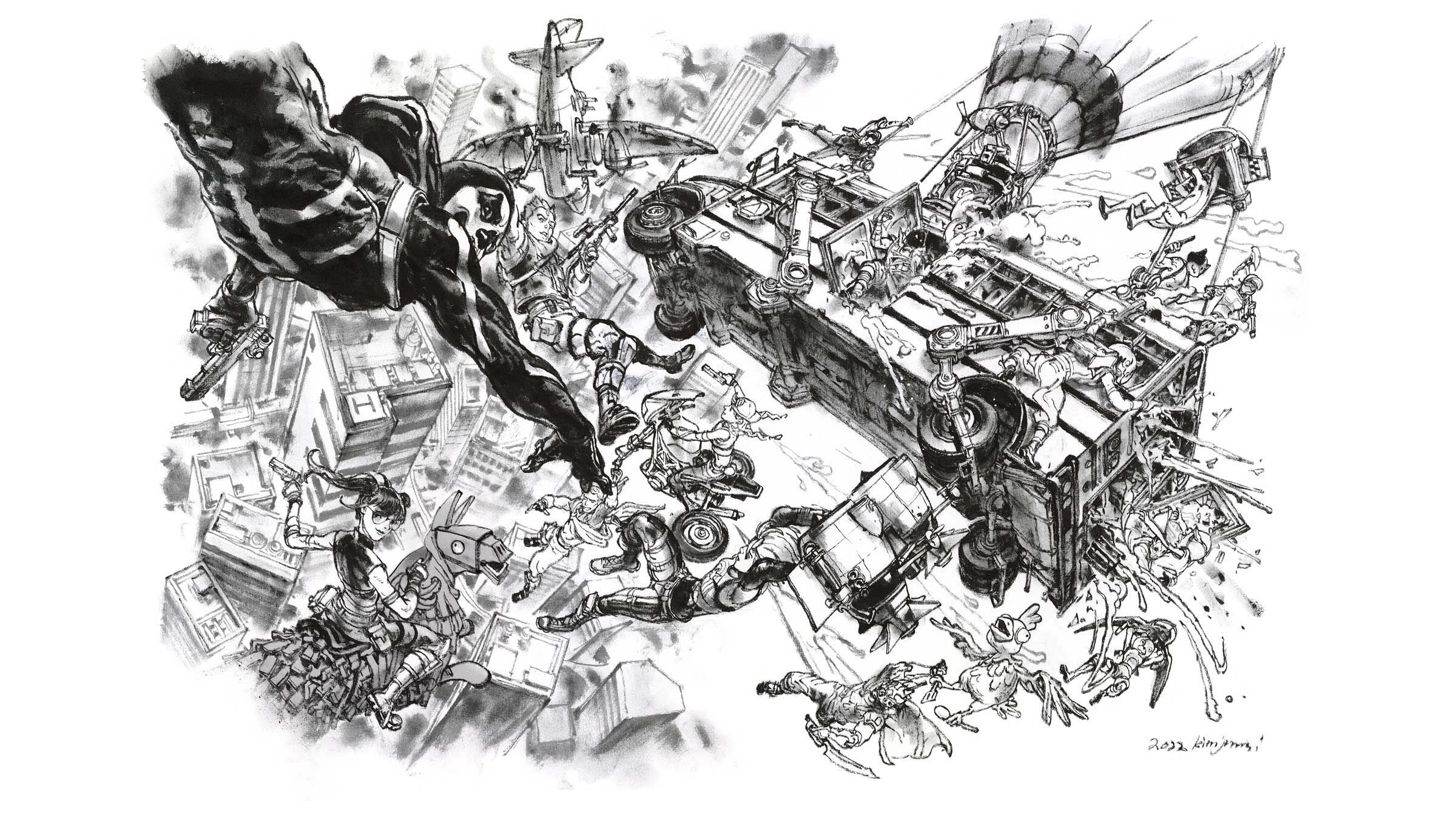 Fortnite loading screen art by Kim Jung Gi (3 of 53)